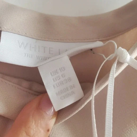 NWT White Company Wrap Satin Skirt size UK10 (fits US size 6) - Picture 4 of 5